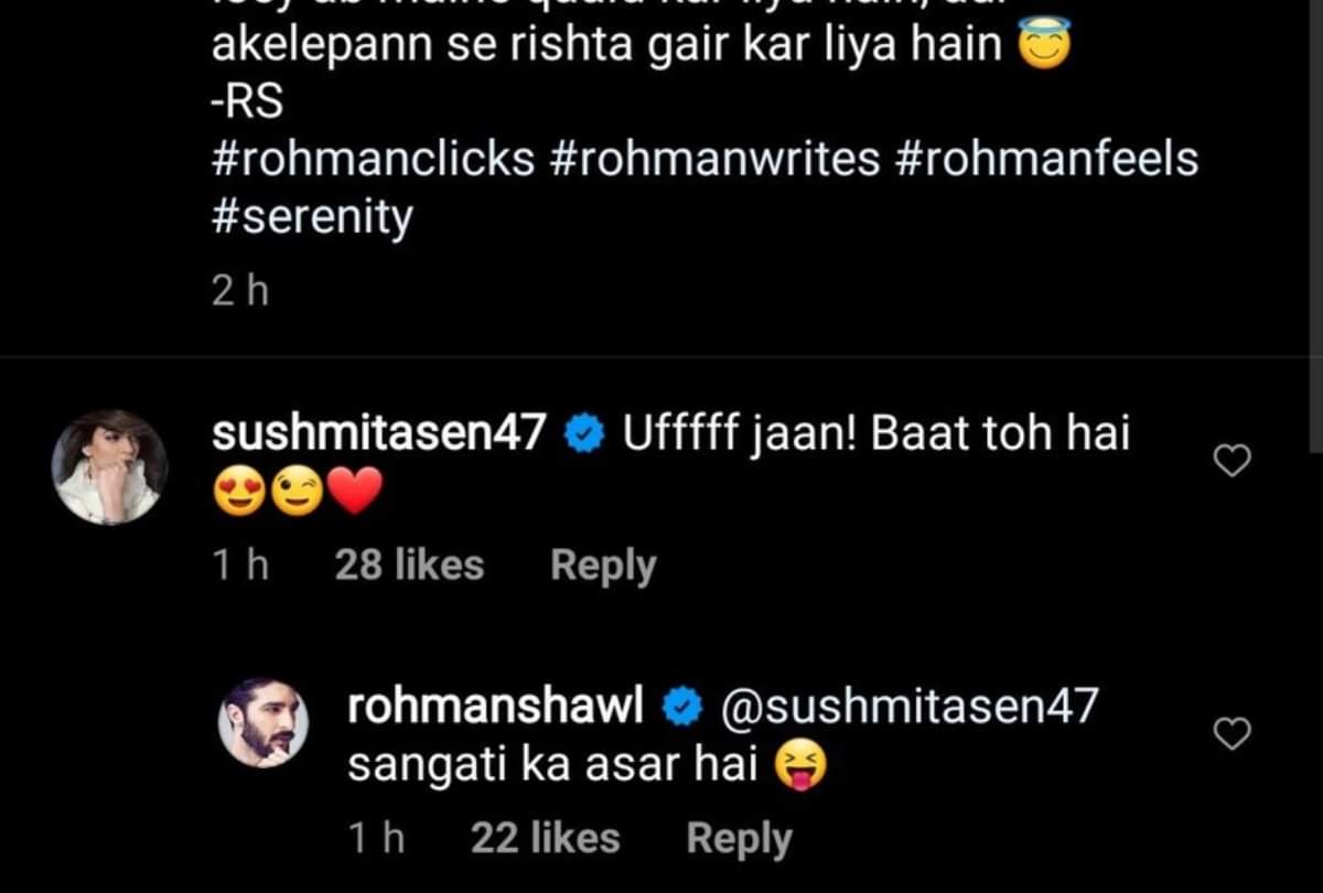 sushmita sen praises on boyfriend rohman shawl poem says ufff jaan baat toh hai