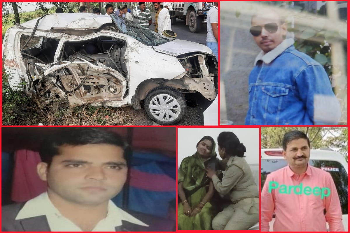 UP News: Three police men died in road accident at Muzaffarnagar and see photos