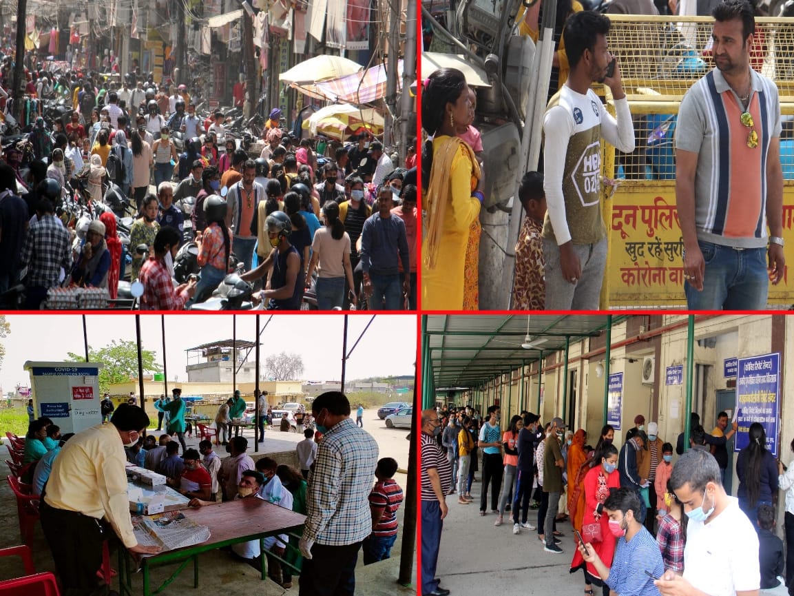 Corona in Uttarakhand latest news : case increasing but public become carless watch photos