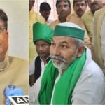 केंद्रीय मंत्री पीयूष गोयल और किसान नेता राकेश टिकैत