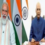 प्रधानमंत्री नरेंद्र मोदी और राष्ट्रपति रामनाथ कोविंद