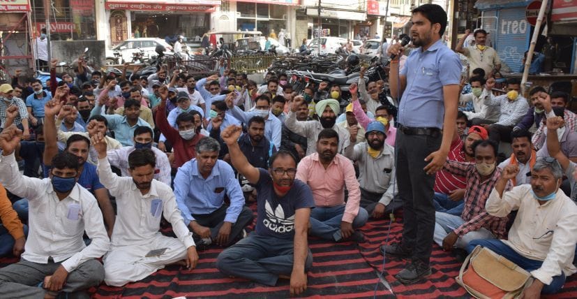 People protested against labour code