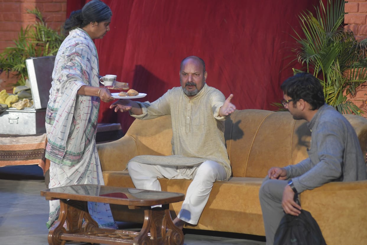 Chandigarh, punjab kala bhawan, Sandhya Chhaya Play, parents alone and Child settling abroad