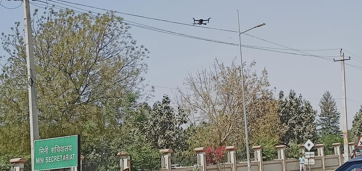 Deputy CM's convoy monitored by drone