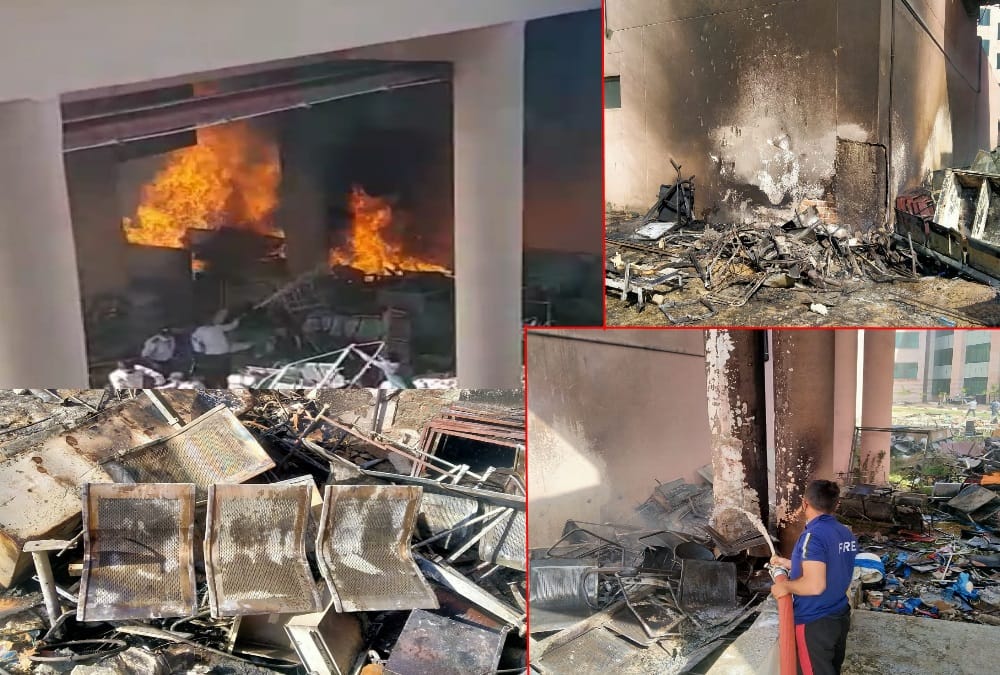 Uttarakhand News: Horrific Fire Broke Out in Rishikesh Aiims Scrap Godown Photos