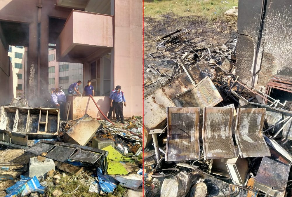Uttarakhand News: Horrific Fire Broke Out in Rishikesh Aiims Scrap Godown Photos