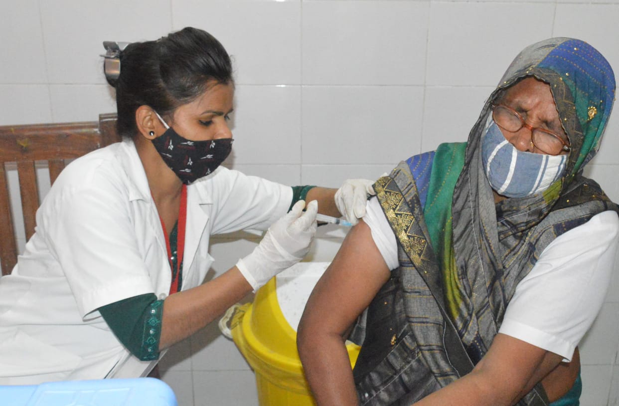 vaccination at 56 booth