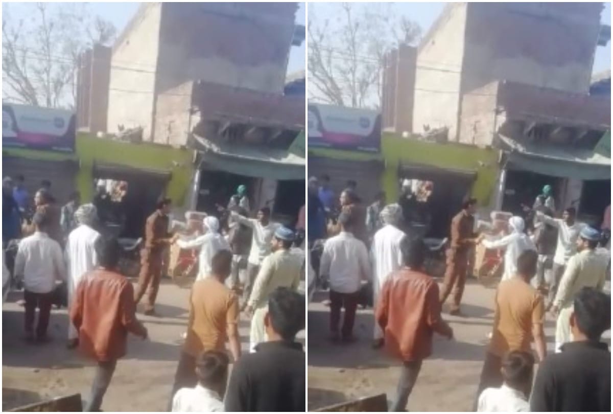police officials beaten by locals in Jurheda village video goes viral on social media
