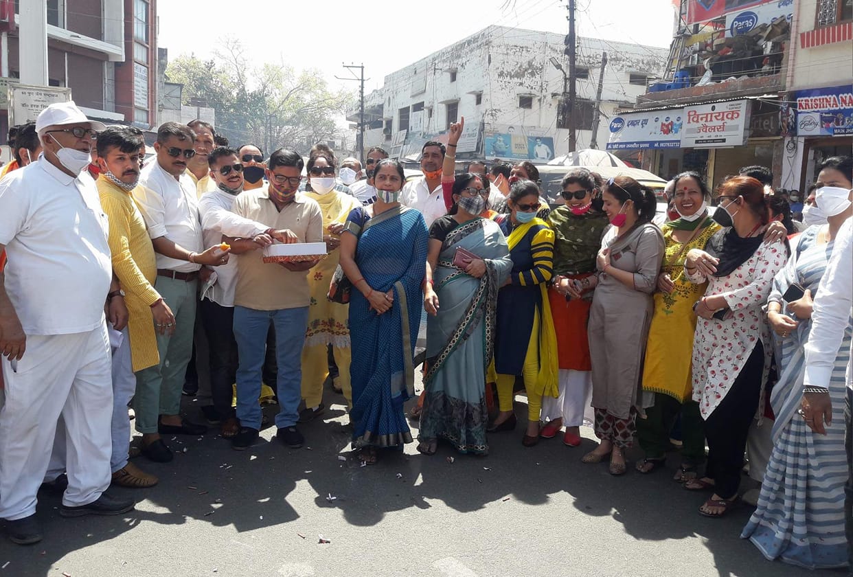 Expressing happiness over approval for construction of Laldhang-Chilarkhal road