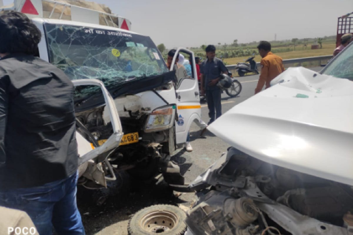 Accident on the Delhi-Meerut Expressway of first day in Meerut