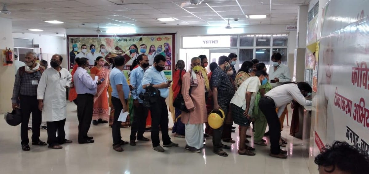 varanasi corona vaccination: over 45 year old peoples will be vaccinate