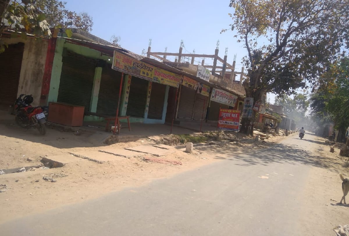 Shops closed in protest against double murder in gagaha Gorakhpur