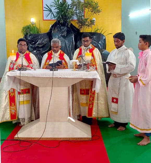 Special prayer in good church on good friday