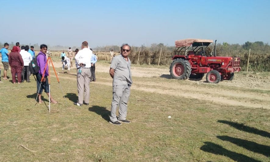 Survey team reached demarcation in Sabalgarh