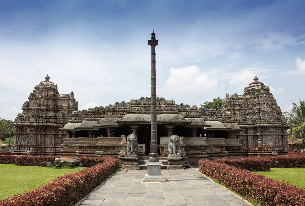 You can visit to Belur in South India