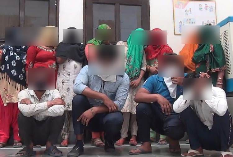 Eight women and four men arrested in accuses of Prostitution in Haryana