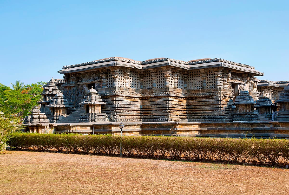 You can visit to Belur in South India