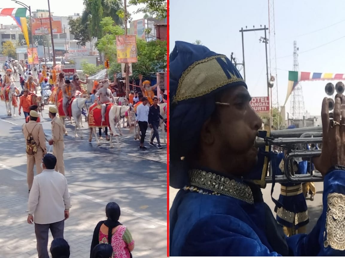 Haridwar Maha Kumbh 2021: grand shobha yatra of Acharya Mahamandaleshwar Swami Kailashanand Giri watch photos