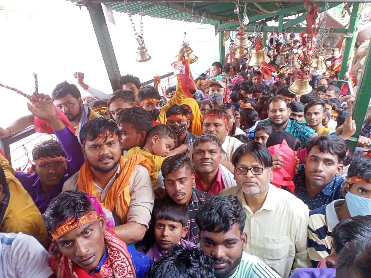 There was no shortage in the crowd of devotees even on the third day