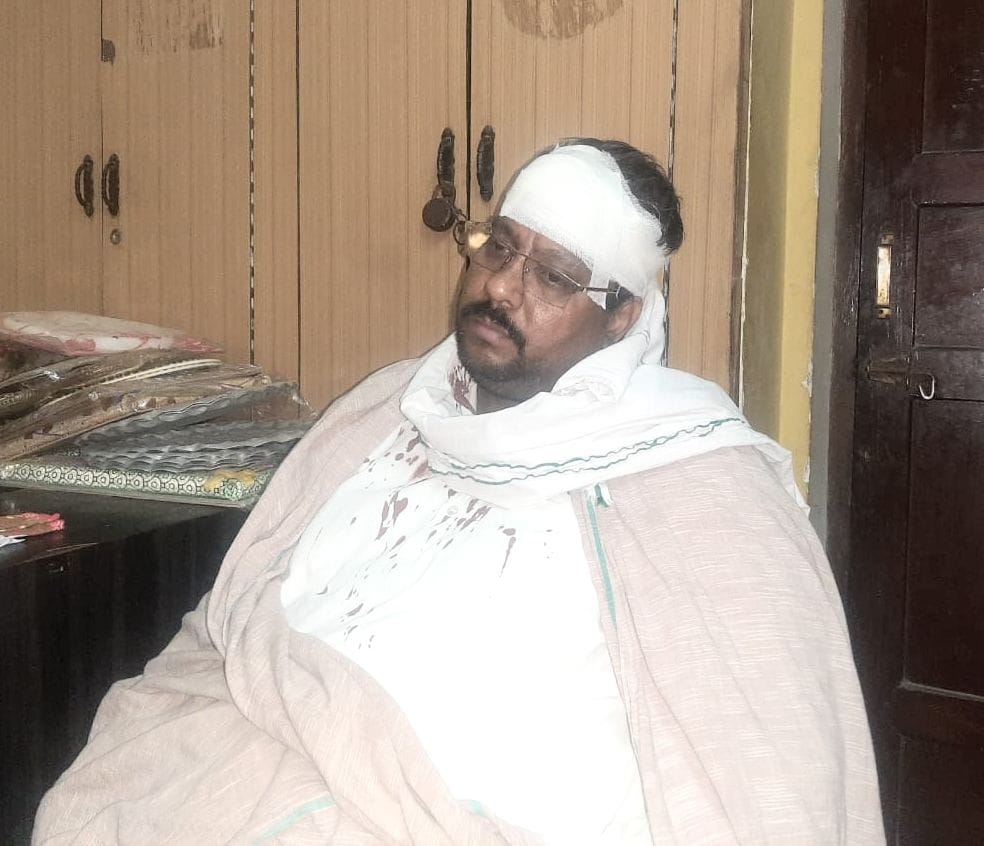 The businessman was beaten up for not giving extortion money