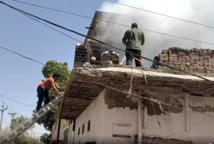 Human Skull found from a house during fire breaks in Punjab