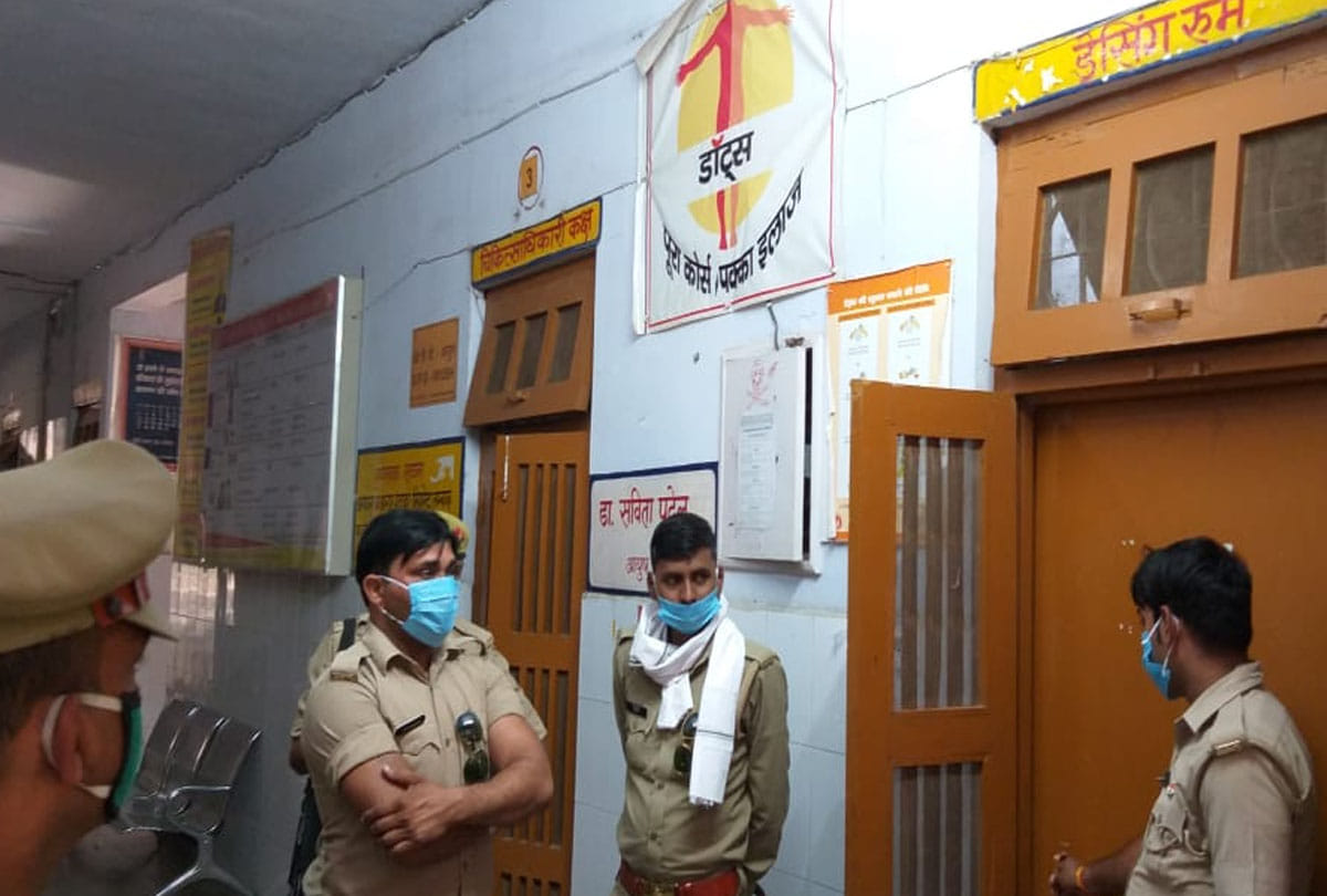 young man injured himself with a blade