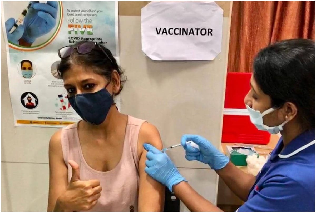 Actor And Director Nandita Das Receives The First Shot Of Covid-19 Vaccine