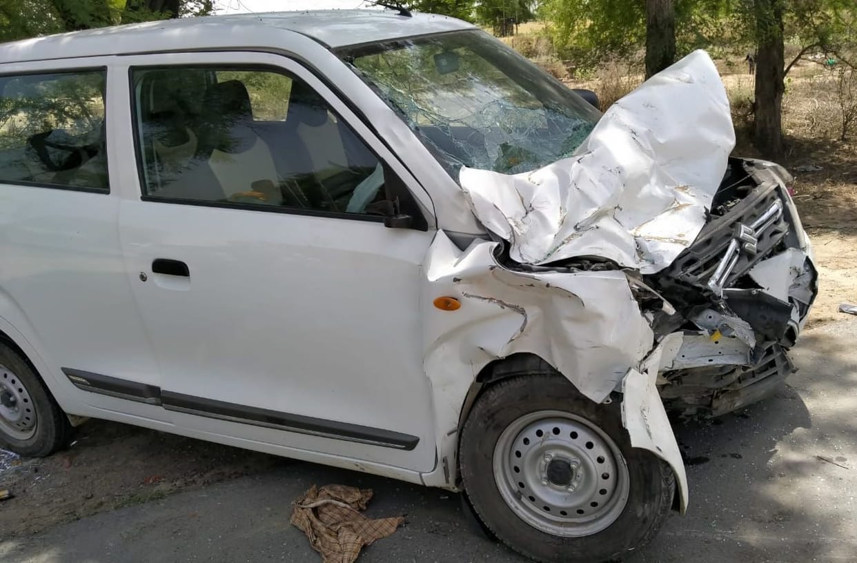 Two cars collided, woman killed and eight injured including six-month-old girl