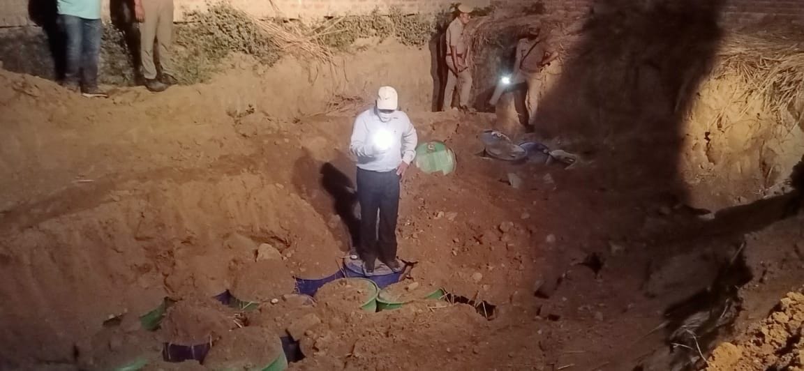 Excavation continues for the second day, 78 drums of 2.5 million recovered chemical