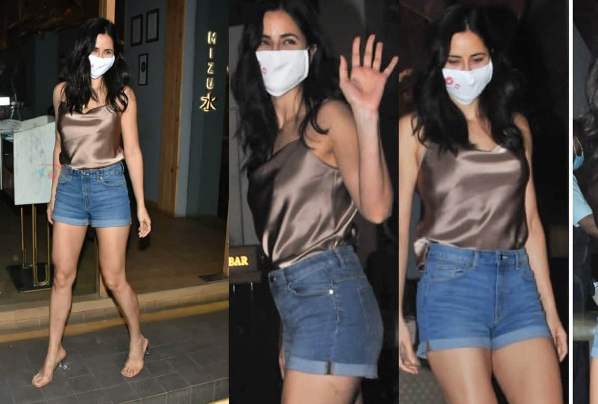 katrina kaif dinner date with sister isabelle in hot shorts and silk top