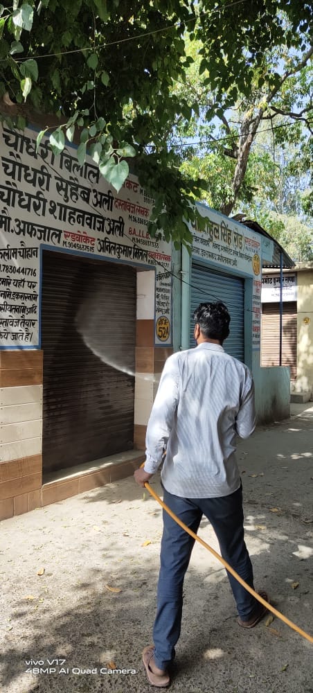 Sanitized court premises and lawyers' chambers