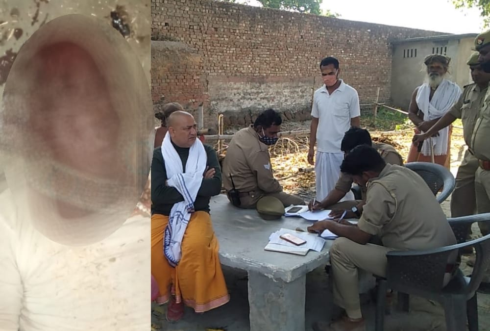 A saint murdered in Hanumangarhi in Ayodhya.