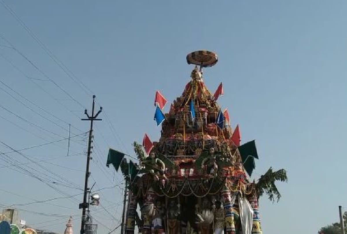 Bramhotsava Rath Yatra Of Lord Godarangmannar At Rangji Temple Vrindavan in Mathura