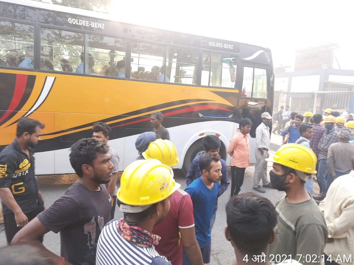 Many workers injured in Lanco Project accident due to shuttering fell down in sonbhadra anpara