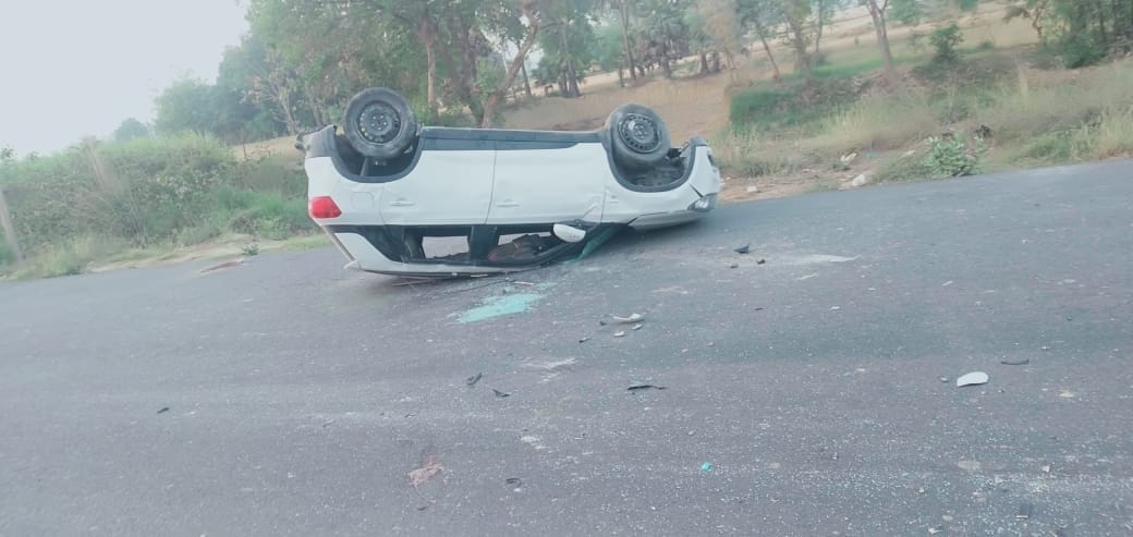A car collided with a divider to save a cow, one killed