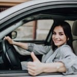 Ventilated Seats: women driving car