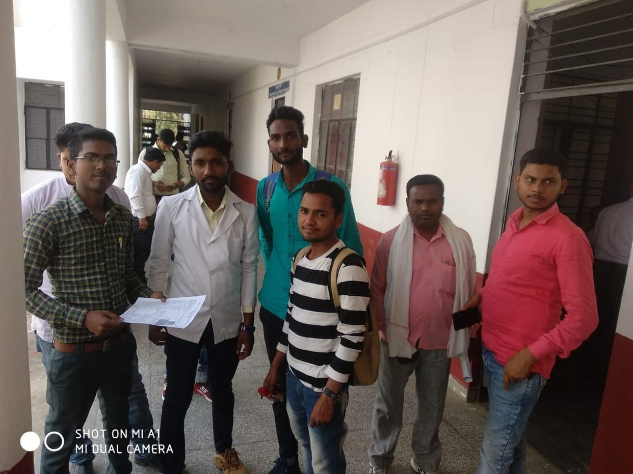 Students wandering for fee reimbursement and scholarship