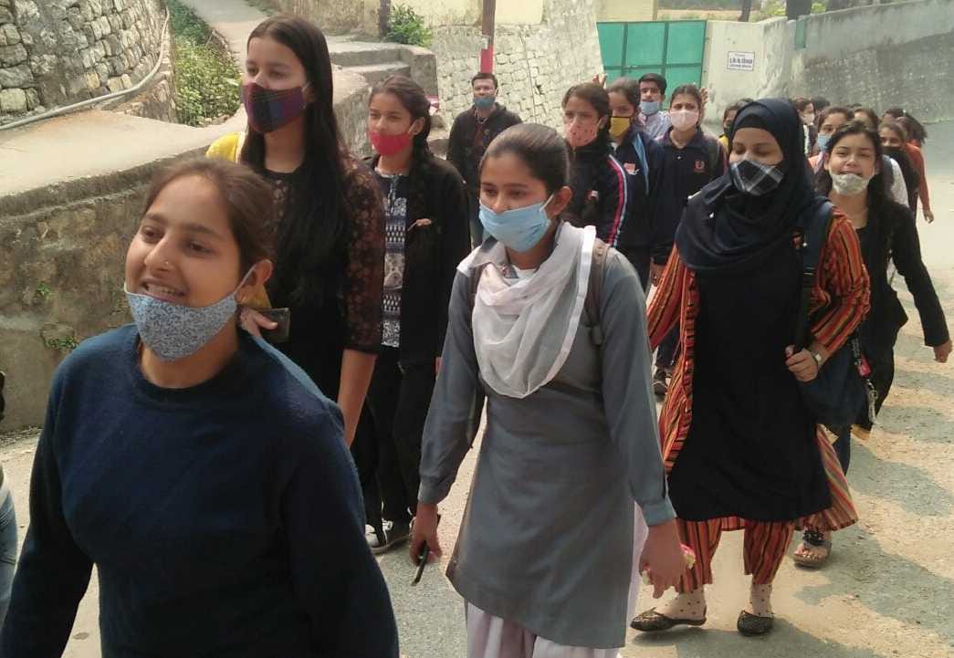 NSS volunteers organize a corona awareness rally