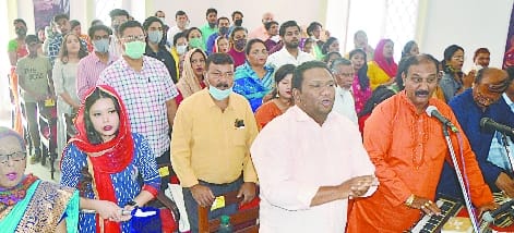 Special worship in the church on easter