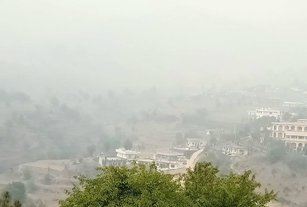 Uttarakhand News: Dense Mist from forest fire in Mountain Areas photos