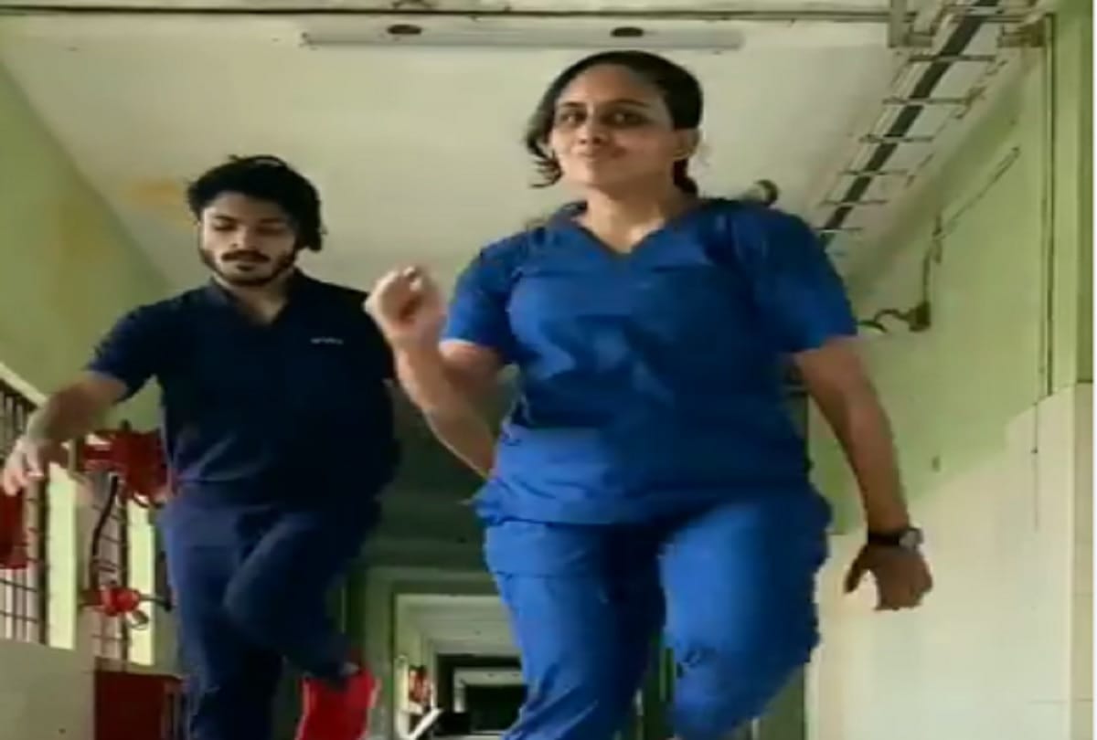 medical students of kerala dance in college corridor video viral on social media