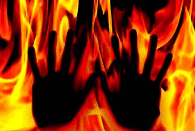 A Man Set on Fire by his Son and daughter in law at Bathinda of Punjab