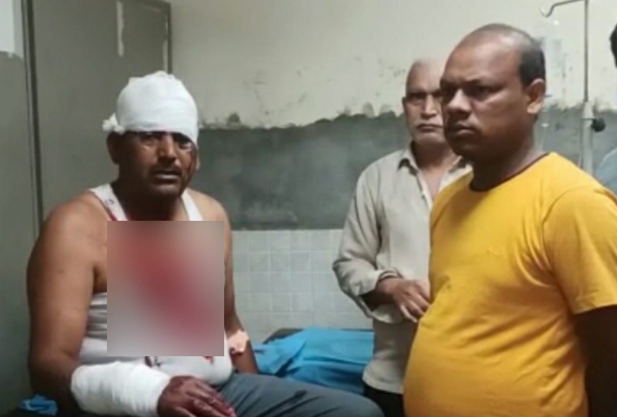 faridabad in old enmity ballabhgarh grain market trader shot by goons many injured