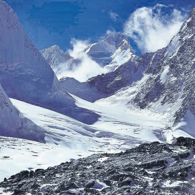 The glacier will be affected by forest fire