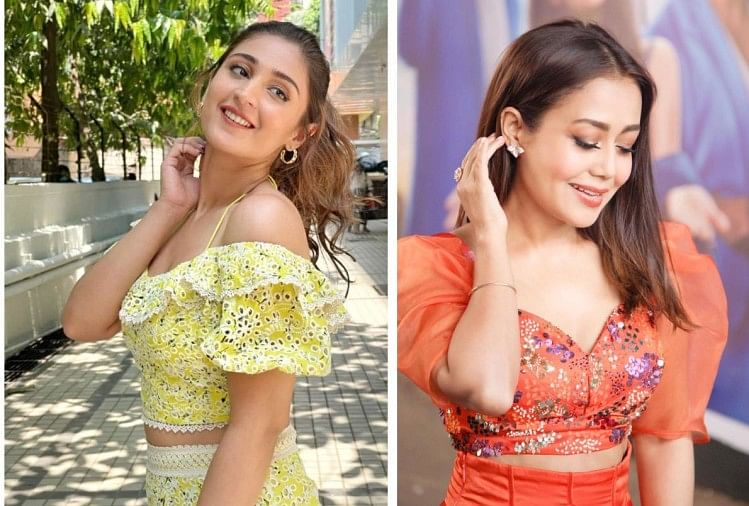 Singer Dhvani Bhanushali Look Gorgeous In Indian Idol 12 Set Amar Ujala Hindi News Live नेहा