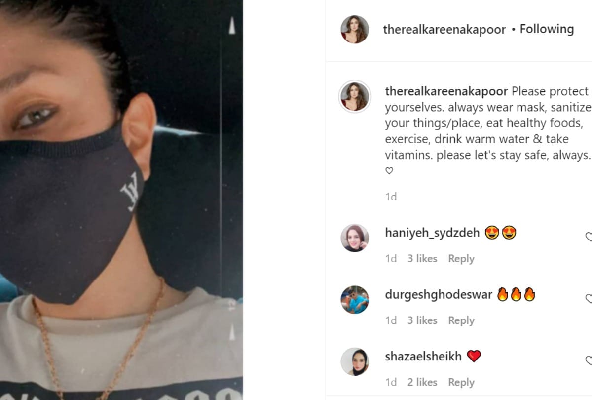 Kareena Kapoor Khan Covid 19 Safety Mask Worth Rs 26000 Says Just Wear Your Mask