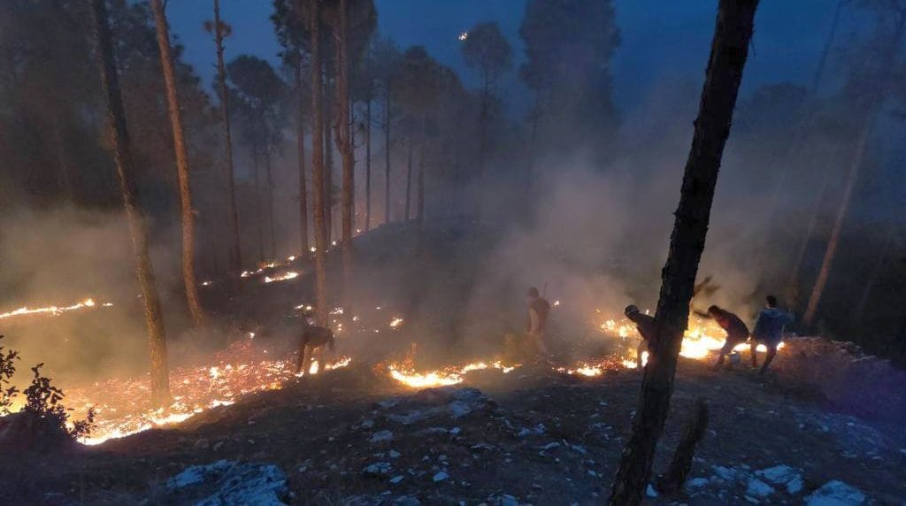 Forest Fire In Kuamaun
