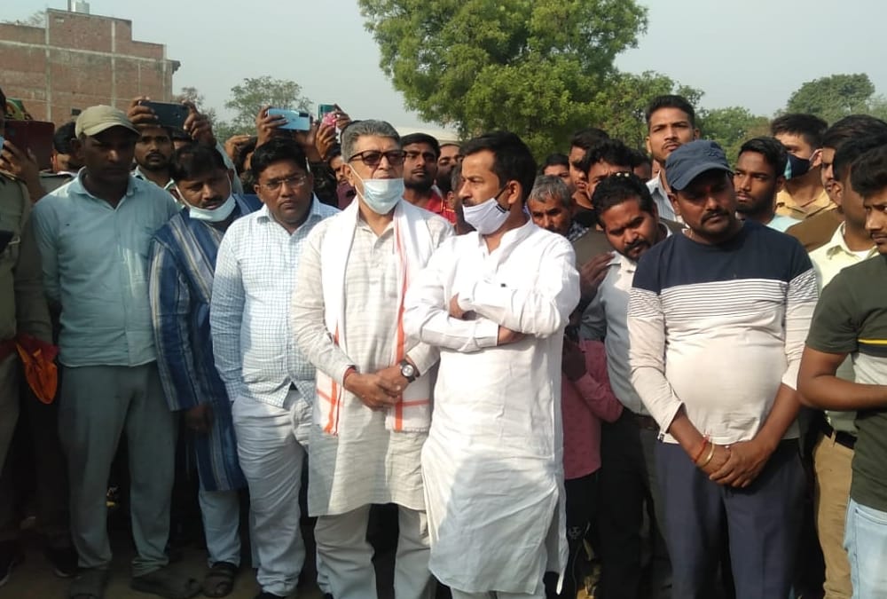 Martyre Rajkumar Yadav cremated in Ayodhya.