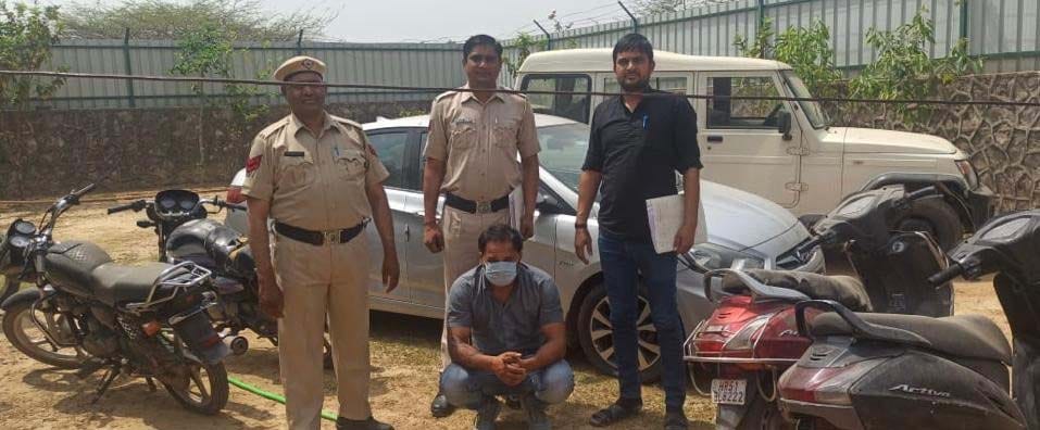 vehicle thief gang arrested in faridabad