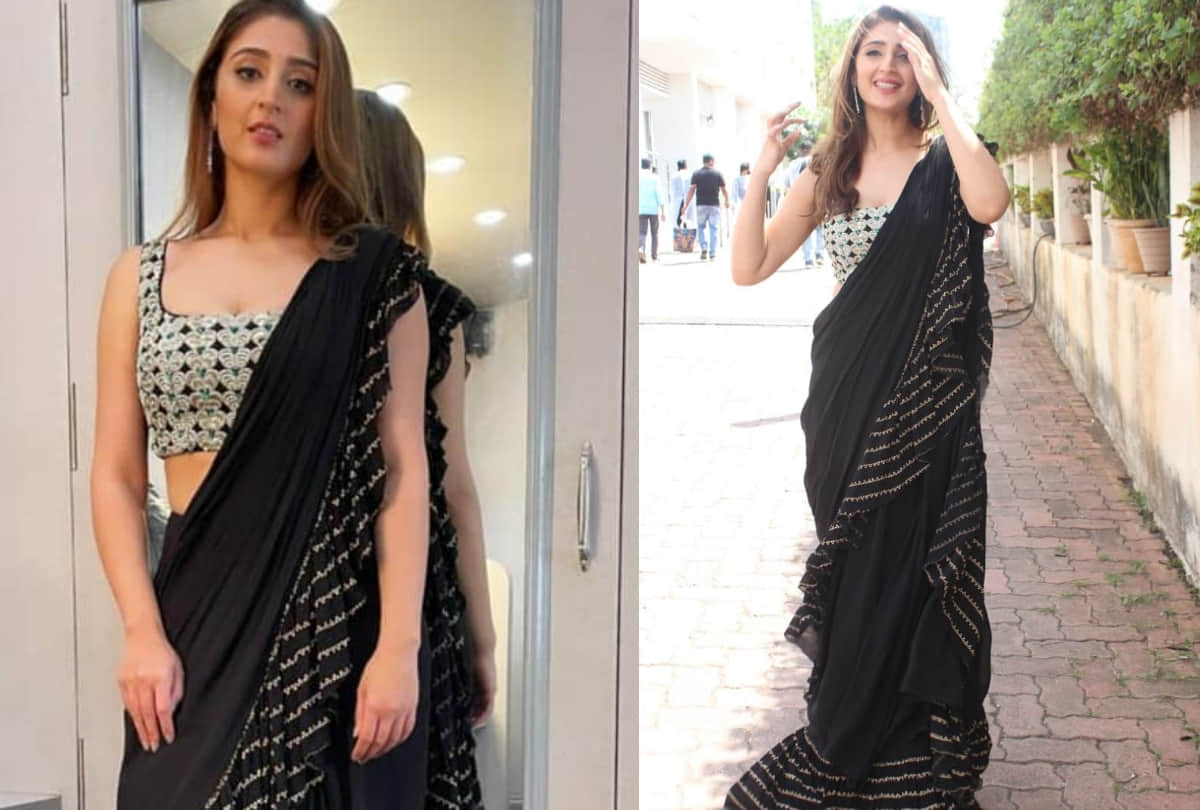 singer dhvani bhanushali look gorgeous in indian idol 12 set